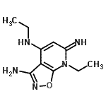 CAS 登录号：737754-41-5， N<sup>4</sup>,7-二乙基-6-亚氨基-6,7-二氢[1,2]恶唑并[5,4-b]吡啶-3,4-二胺
