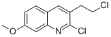CAS#: 73863-51-1, 2-Chloro-3-(2-chloroethyl)-7-methoxyquinoline