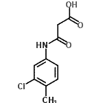 CAS 登录号：73877-03-9， 3-[(3-氯-4-甲基苯基)氨基]-3-氧代丙酸