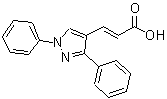 CAS 登录号：73912-52-4， (2E)-3-(1,3-二苯基-1H-吡唑-4-基)丙烯酸