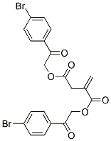 CAS 登录号：73926-97-3， 二[2-(4-溴苯基)-2-氧代乙基]2-亚甲基丁二酸酯