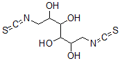 CAS 登录号：73928-09-3， 1,6-二脱氧-1,6-二(硫氰酸基)-D-甘露醇