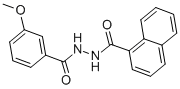 CAS 登录号：73941-12-5， 1-(3-甲氧基苯甲酰基)-2-(1-萘甲酰)-肼