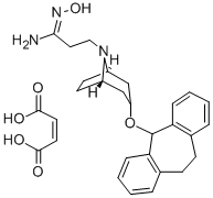 CAS#: 73953-98-7, 3-(10,11-Dihydro-5H-Dibenzo(a,d)Cyclohepten-5-Yloxy)-Tropane-8-Propionamide Oxime Di(Hydrogen Maleate)