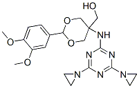 CAS 登录号：73987-08-3， [5-[[4,6-二(氮丙啶-1-基)-1,3,5-三嗪-2-基]氨基]-2-(3,4-二甲氧基苯基)-1,3-二恶烷-5-基]甲醇