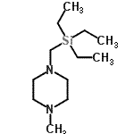 CAS#: 73992-99-1, 1-Methyl-4-[(triethylsilyl)methyl]piperazine