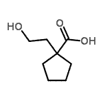 CAS 登录号：740038-63-5， 1-(2-羟基乙基)环戊烷羧酸
