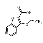 CAS 登录号：740052-12-4， 3-乙氧基呋喃并[2,3-c]吡啶-2-羧酸