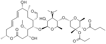 CAS#: 74014-51-0, [(2S,3S,4R,6S)-6-[(2R,3S,4R,5R,6S)-6-[[(4R,5S,6S,7R,9R,10R,11E,13E,16R)-4,10-Dihydroxy-5-Methoxy-9,16-Dimethyl-2-Oxo-7-(2-Oxoethyl)-1-Oxacyclohexadeca-11,13-Dien-6-Yl]Oxy]-4-Dimethylamino-5-Hydroxy-2-Methyloxan-3-Yl]Oxy-2,4-Dimethyl-4-Propanoyloxyoxan-3-Yl] Butanoate