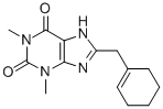 CAS 登录号：74039-69-3， 8-(1-环己烯基甲基)-1,3-二甲基-7H-嘌呤-2,6-二酮