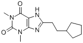 CAS#: 74039-71-7, 8-(2-Cyclopentylethyl)-1,3-Dimethyl-7H-Purine-2,6-Dione