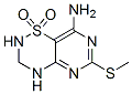 CAS#: 74051-77-7, 6-Methylsulfanyl-1,1-Dioxo-3,4-Dihydro-2H-Pyrimido[6,5-e][1,2,4]Thiadiazin-8-Amine