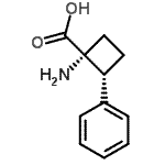 CAS 登录号：740733-77-1， (1R,2R)-1-氨基-2-苯基环丁烷羧酸