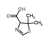 CAS#: 740742-98-7, 5,5-Dimethyl-4,5-dihydro-1,3-thiazole-4-carboxylic acid