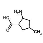 CAS 登录号：740776-33-4， 2-氨基-4-甲基环戊烷羧酸