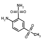 CAS 登录号：7409-84-9， 2-氨基-5-(甲基磺酰基)苯磺酰胺