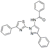 CAS#: 74101-25-0, N-[5-Phenyl-2-(4-Phenyl-1,3-Thiazol-2-Yl)Pyrazol-3-Yl]Benzamide