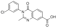 CAS#: 74101-52-3, 3-(3-Chlorophenyl)-2-Methyl-4-Oxoquinazoline-7-Carboxylic Acid