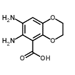 CAS#: 741201-25-2, 6,7-Diamino-2,3-dihydro-1,4-benzodioxine-5-carboxylic acid