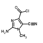 CAS 登录号：741225-68-3， 2-氨基-5-氰基-1-甲基-1H-咪唑-4-甲酰氯