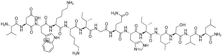 CAS 登录号：74129-19-4， 缬氨酰-天冬氨酰-色氨酰-赖氨酰-赖氨酰-异亮氨酰-甘氨酰-谷氨酰胺酰-组氨酰-异亮氨酰-亮氨酰-丝氨酰-缬氨酰-亮氨酰胺