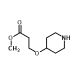 CAS#: 741655-05-0, Methyl 3-(4-piperidinyloxy)propanoate