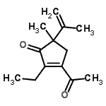 CAS#: 741694-90-6, 3-Acetyl-2-ethyl-5-isopropenyl-5-methyl-2-cyclopenten-1-one