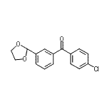 CAS#: 741707-93-7, (4-Chlorophenyl)[3-(1,3-dioxolan-2-yl)phenyl]methanone
