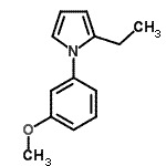 CAS 登录号：741717-53-3， 2-乙基-1-(3-甲氧基苯基)-1H-吡咯