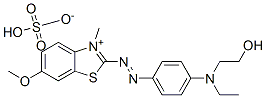 CAS#: 74186-16-6, 2-[Ethyl-[4-[(6-Methoxy-3-Methyl-1,3-Benzothiazol-3-Ium-2-Yl)Diazenyl]Phenyl]Amino]Ethanol Sulfate