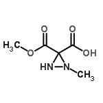 CAS#: 742007-54-1, 3-(Methoxycarbonyl)-1-methyl-3-diaziridinecarboxylic acid