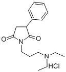 CAS 登录号：74247-11-3， 1-(3-二乙基氨基丙基)-3-苯基吡咯烷-2,5-二酮盐酸盐