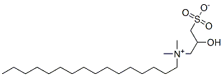 CAS 登录号：7425-12-9， N-(2-羟基-3-磺酸丙基)-N,N-二甲基-1-十六烷铵