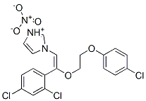 CAS 登录号：74287-36-8， 1-(2-(2-(4-氯苯氧基)乙氧基)-2-(2,4-二氯苯基)乙烯基)-1H-咪唑鎓硝酸盐
