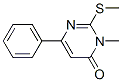CAS 登录号：74303-68-7， 3-甲基-2-(甲硫基)-6-苯基-4(3H)-嘧啶酮