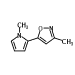 CAS 登录号：74304-97-5， 3-甲基-5-(1-甲基-1H-吡咯-2-基)-1,2-恶唑
