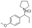 CAS 登录号：74332-78-8， 1-[1-(4-甲氧基苯基)丙基]吡咯烷盐酸盐