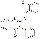 CAS 登录号：74333-00-9， 2-[(2-氯苯基)甲硫基]-3-苯基喹唑啉-4-酮