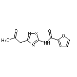 CAS#: 743472-93-7, N-[3-(2-Oxopropyl)-1,2,4-thiadiazol-5-yl]-2-furamide