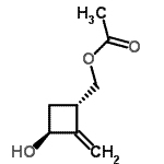 CAS#: 743477-88-5, [(1S,3S)-3-Hydroxy-2-methylenecyclobutyl]methyl acetate
