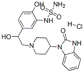 CAS#: 74406-03-4, 3-[1-[2-Hydroxy-2-[4-Hydroxy-3-(Sulfamoylamino)Phenyl]Ethyl]Piperidin-4-Yl]-2-Oxo-1H-Benzimidazole Hydrochloride