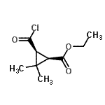 CAS#: 74408-49-4, Ethyl (1R,3S)-3-(chlorocarbonyl)-2,2-dimethylcyclopropanecarboxylate