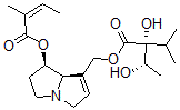 CAS 登录号：74410-74-5， [(7R,8R)-7-[(Z)-2-甲基丁-2-烯酰基]氧基-5,6,7,8-四氢-3H-吡咯里嗪-1-基]甲基(2S)-2-羟基-2-(1-羟基乙基)-3-甲基丁酸酯
