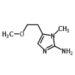 CAS#: 744146-80-3, 5-(2-Methoxyethyl)-1-methyl-1H-imidazol-2-amine