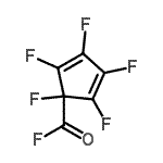 CAS#: 74415-70-6, 1,2,3,4,5-Pentafluoro-2,4-cyclopentadiene-1-carbonyl fluoride