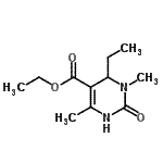 CAS#: 744202-87-7, Ethyl 4-ethyl-3,6-dimethyl-2-oxo-1,2,3,4-tetrahydro-5-pyrimidinecarboxylate
