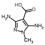 CAS#: 74440-37-2, 3,5-Diamino-1-methyl-1H-pyrazole-4-carboxylic acid