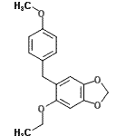 CAS 登录号：7445-19-4， 5-乙氧基-6-(4-甲氧基苄基)-1,3-苯并二氧戊环