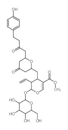 CAS#: 74474-42-3, Methyl 5-Ethenyl-4-[[6-[4-(4-Hydroxyphenyl)-2-Oxobutyl]-4-Oxooxan-2-Yl]Methyl]-6-[3,4,5-Trihydroxy-6-(Hydroxymethyl)Oxan-2-Yl]Oxy-5,6-Dihydro-4H-Pyran-3-Carboxylate