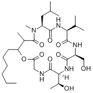 CAS#: 74504-49-7, 19-Hexyl-6-(1-Hydroxyethyl)-9-(Hydroxymethyl)-16,18-Dimethyl-15-(2-Methylpropyl)-12-Propan-2-Yl-1-Oxa-4,7,10,13,16-Pentazacyclononadecane-2,5,8,11,14,17-Hexone